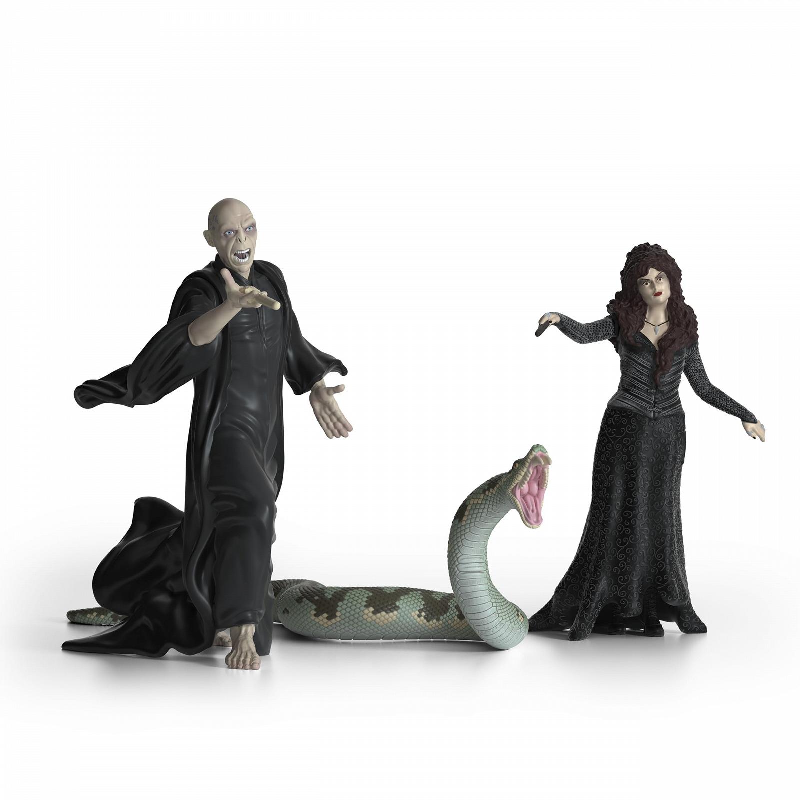 Фігурки Harry Potter Schleich Лорд Волдеморт, Нагіні та Беллатрікс Лестранж, 21 x 16 x 18 см, фото №1