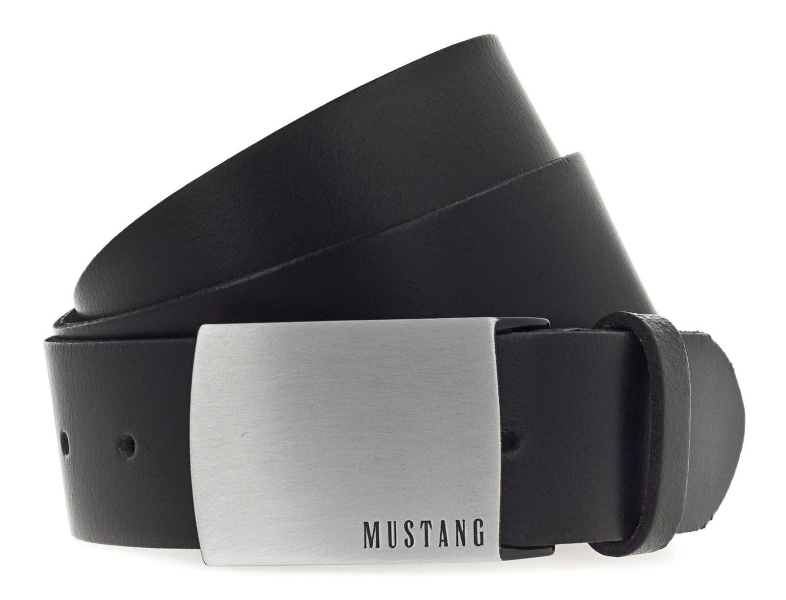 Ремень MUSTANG Classic W110 Черный, можно укоротить, черный, фото №1