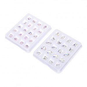 Стрази Healeved Плоскі Різнокольорові для манікюру - Фото 1