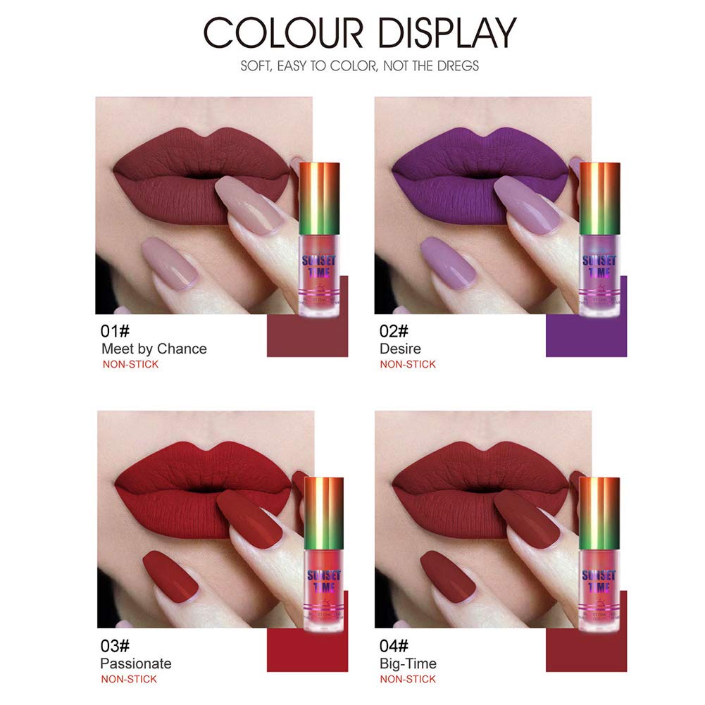 Набір матових стійких блисків для губ, 6 штук, фото №8 Набір матових стійких блисків для губ, 6 штук, фото №8