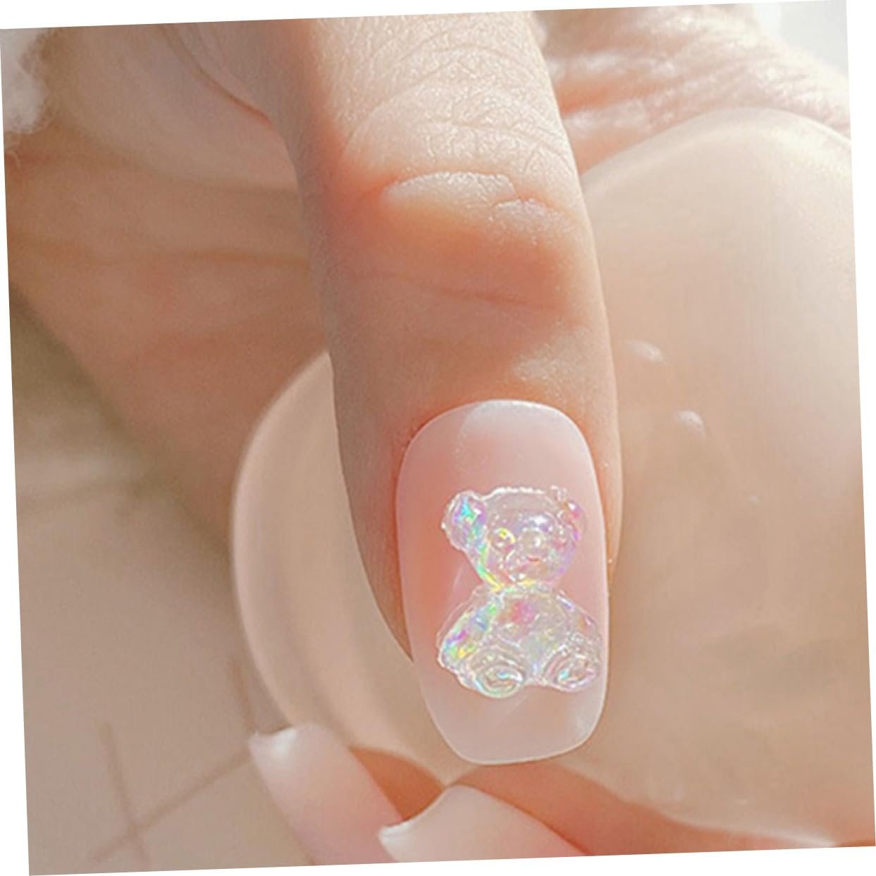 Украшения для ногтей в форме мишек Beavorty 100 шт. Набор маникюрных смоляных патчей, фото №3
