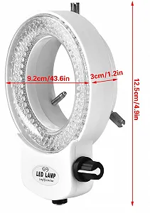 Світлодіодне підсвічування для мікроскопа Akozon / 144 LED / регулювання яскравості / Білий synthetic.ua - Фото 1