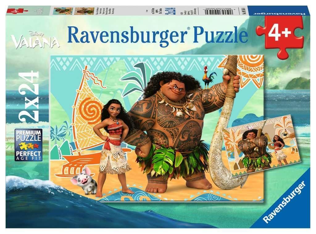 Пазл Ravensburger Disney Vaiana et Amis 09156 2 x 24 элемента, фото №1