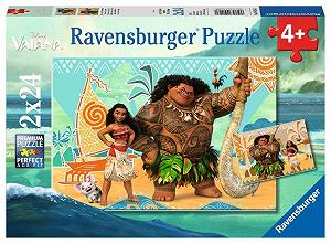 Пазл Ravensburger Disney Vaiana et Amis 09156 2 x 24 елементи - Фото 1