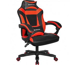 Купити Крісло ігрове Defender Master поліуретан 50мм Black/Red - Фото 1 Крісло ігрове Defender Master поліуретан 50мм Black/Red - Фото 1