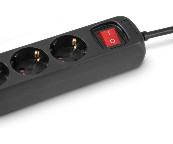 HAMA Фільтр-подовжувач мережевий 6хТип F 3х1.5мм2, 16А 5м чорний, фото №4 HAMA Фільтр-подовжувач мережевий 6хТип F 3х1.5мм2, 16А 5м чорний, фото №4