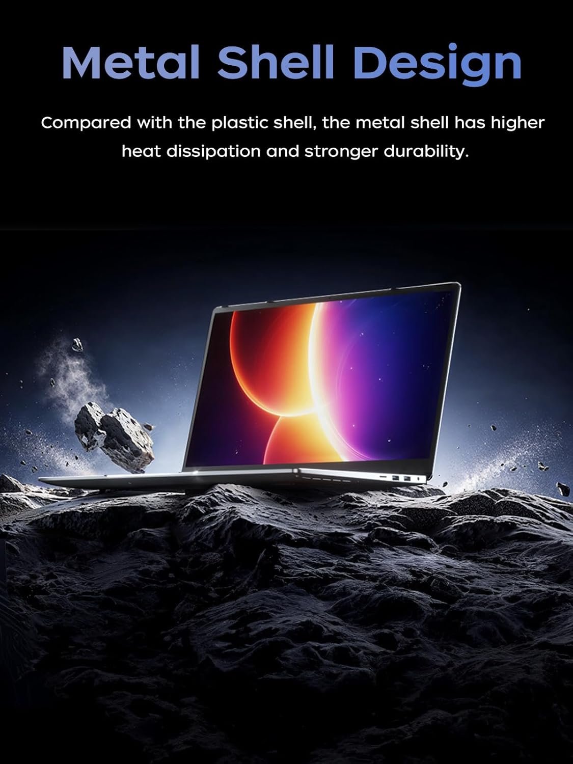 Ноутбук 15.6" AOC TX15 Intel N150 RAM 16GB SSD 512GB Windows 11 Pro Алюмінієвий корпус, фото №5