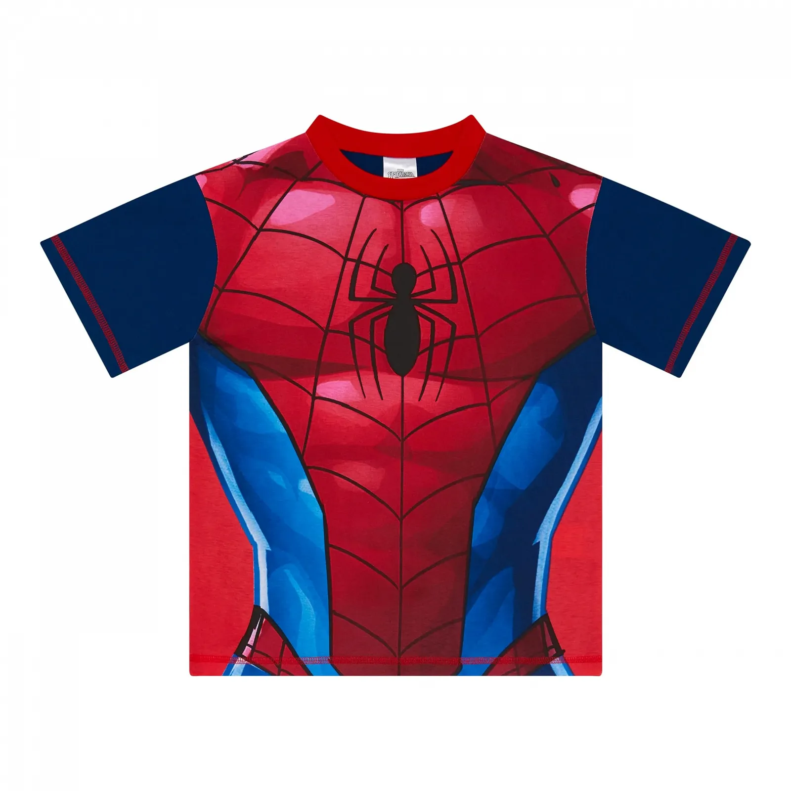 Піжама Marvel Spiderman з короткими рукавами для дітей, 100% бавовна, фото №2