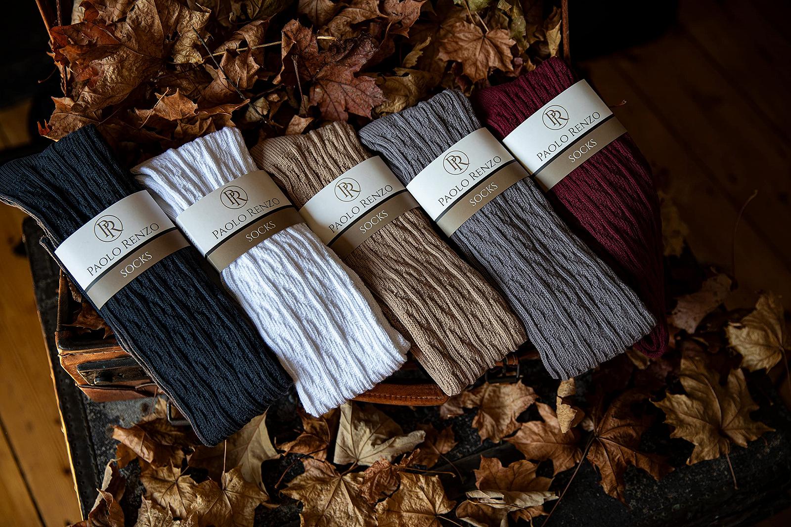 Жіночі гольфи з кабельною в'язкою та нековзним поясом, фото №3