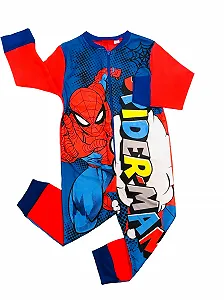 Дитячий флісовий комбінезон Marvel Spiderman, піжама, дитячий synthetic.ua - Фото 1