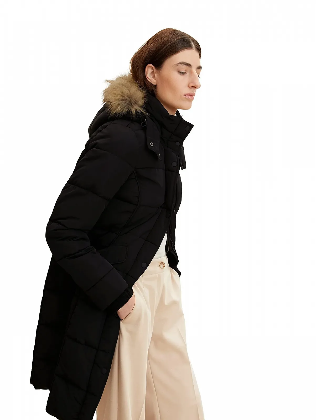 Зимнее пальто TOM TAILOR с капюшоном, фото №3