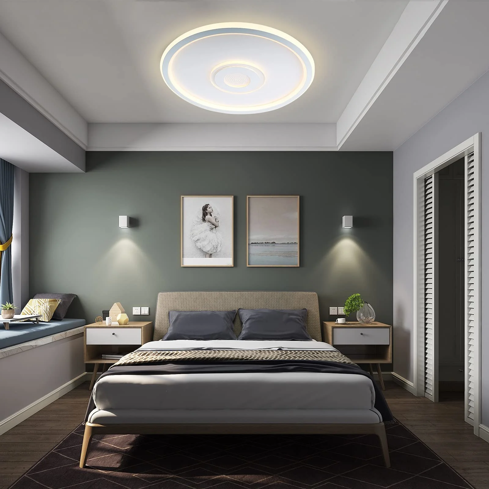 Світильник BLMYL LED Круглий 36 Вт 415 мм Білий 3000K - 6000K з Пультом Дистанційного Керування, фото №6