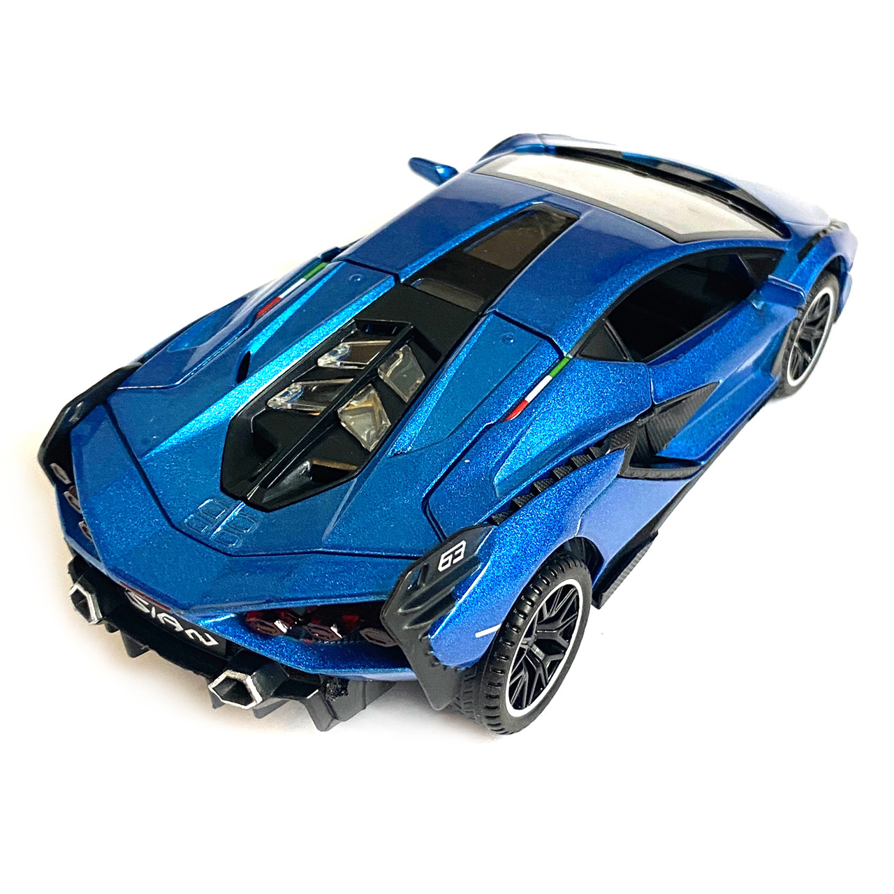 Ігральна машина металевий Lamborghini Sian Lamborghini Sian АвтоЕксперт блакитний колір світла звуку, фото №5