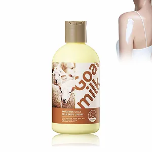 Лосьон для тела Козье Молоко - Насыщенный и питательный увлажняющий крем для сухой и чувствительной кожи - Натуральный лосьон из козьего молока - Ежедневный уход для мужчин и женщин - 250 мл - Фото 1