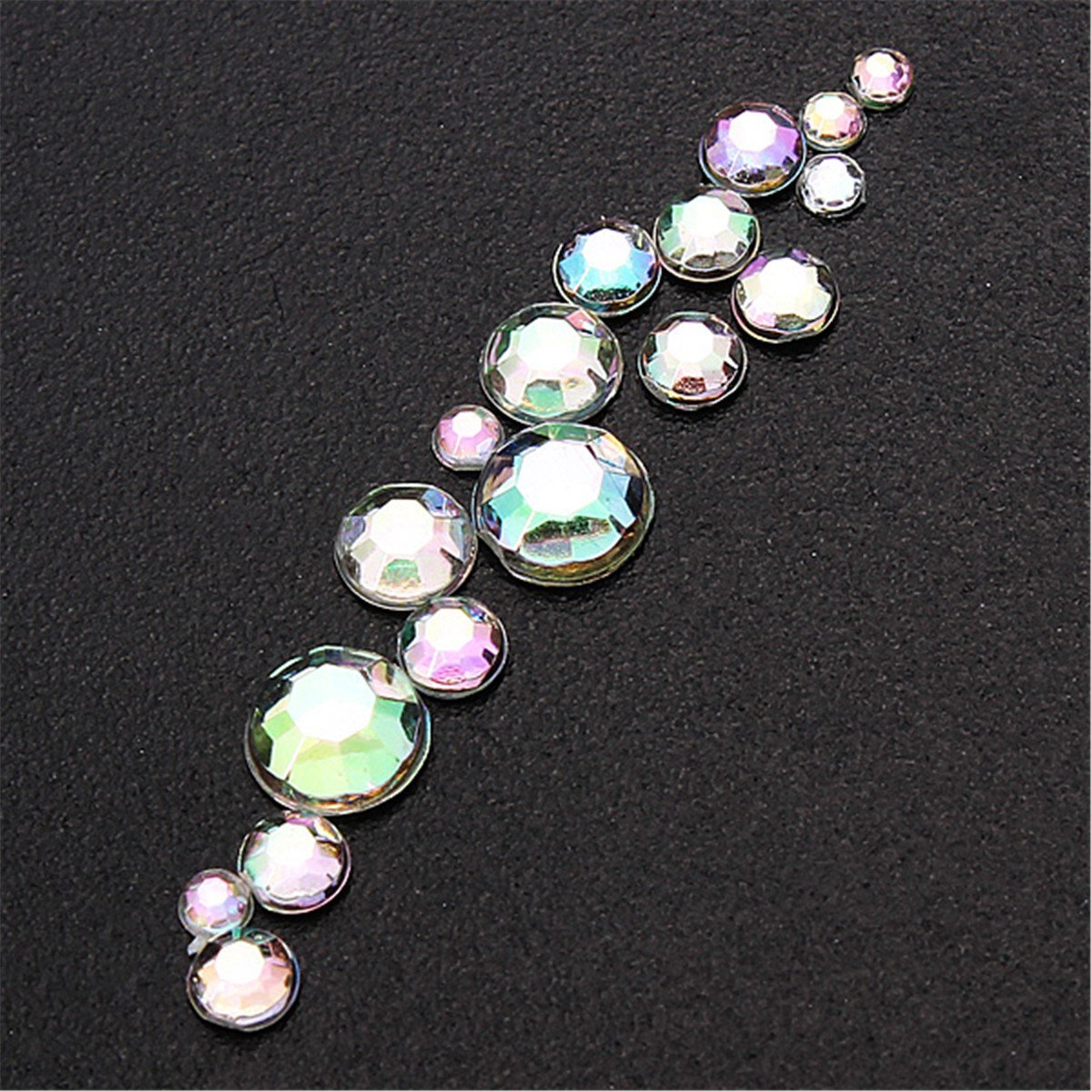 Набір страз для нігтів Dance Ingnail 5 Розмірів Білий Кришталь, фото №6