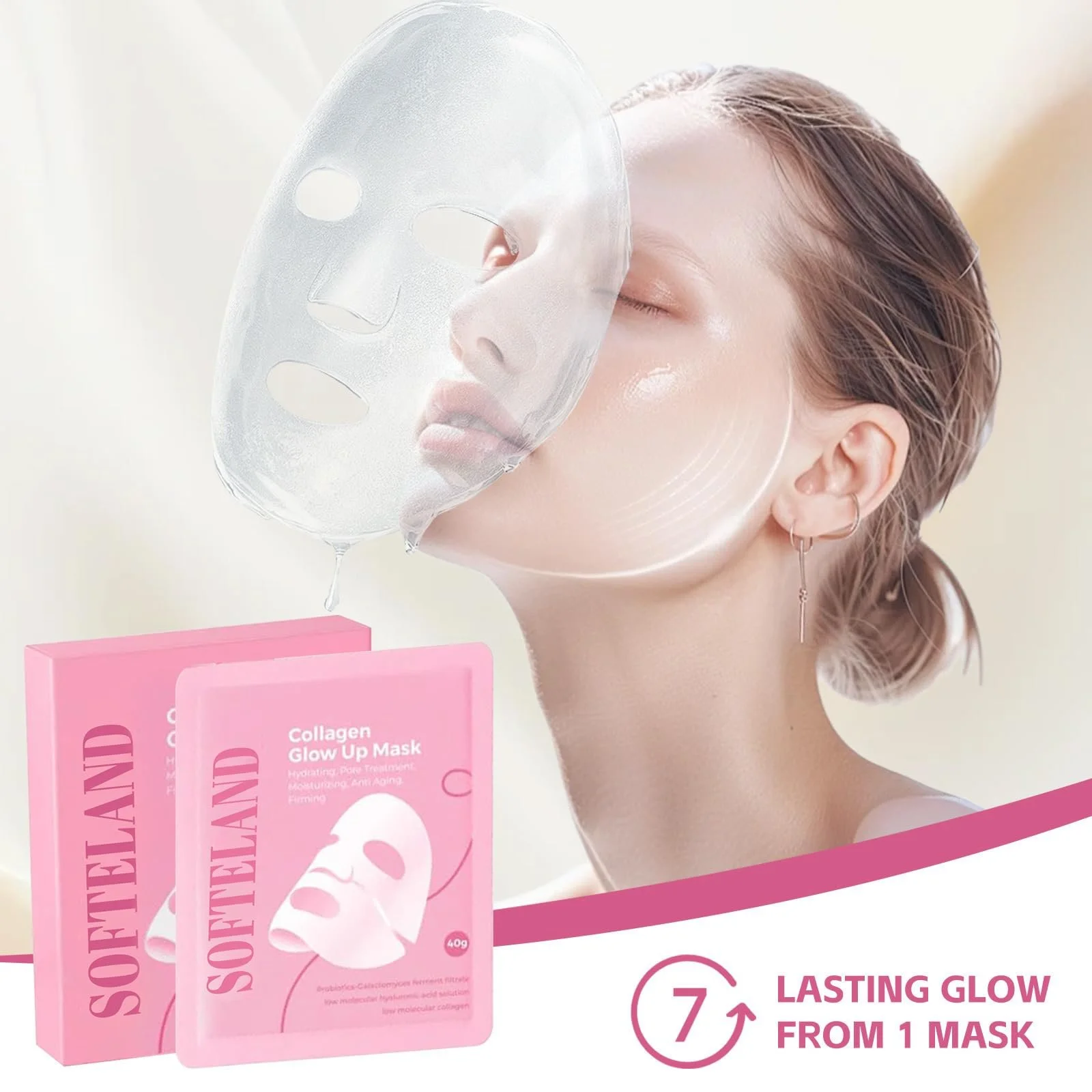 Маска для обличчя Quasi Bio Collagen для глибокого зволоження та пружності шкіри, фото №2 Маска для обличчя Quasi Bio Collagen для глибокого зволоження та пружності шкіри, фото №2