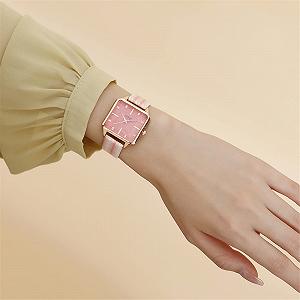 Жіночий аналоговий кварцовий годинник Generisch з ремінцем з нержавіючої сталі synthetic.ua - Фото 1