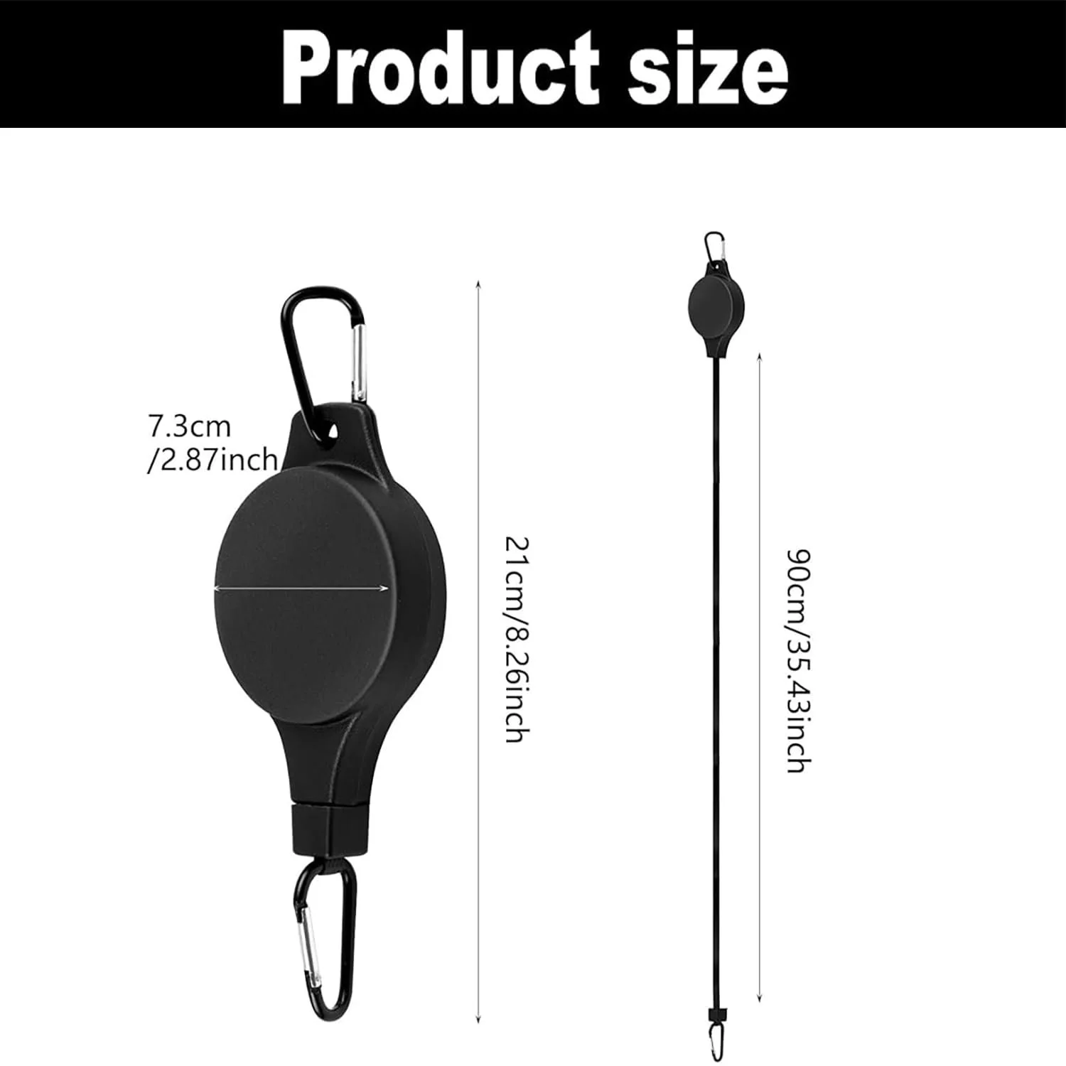 Выдвижные крючки для растений Pack of 2 Black, фото №2