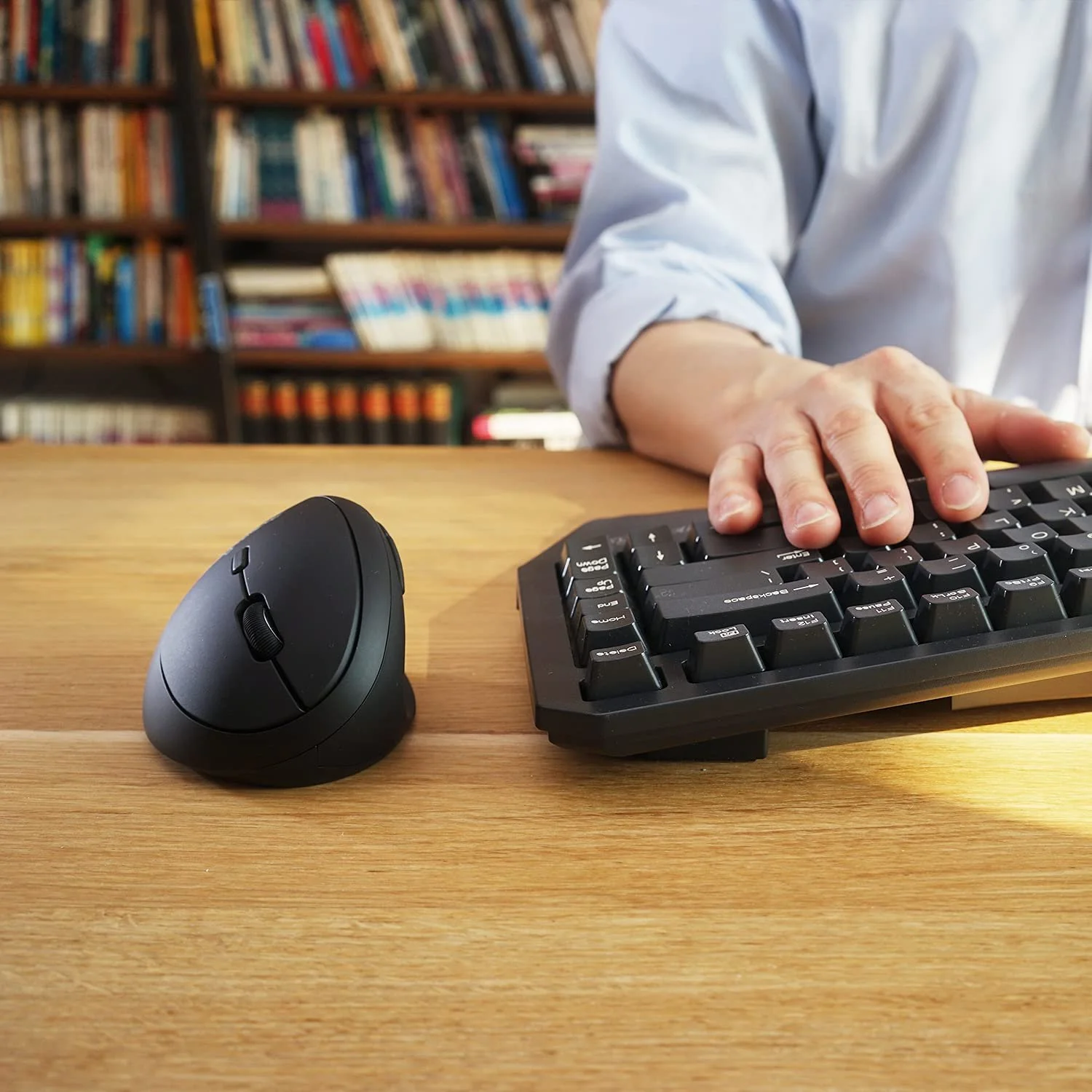 Мышь Perixx Perimice-719 оптическая эргономичная USB черная, фото №7