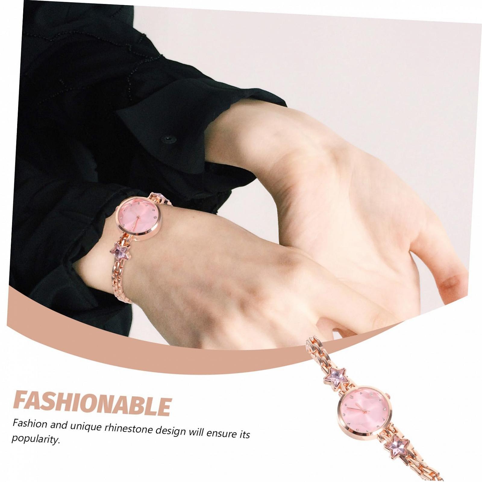 Жіночий годинник Healvian Кварцовий з дизайном у формі зірки з Rhinestone Водонепроникний, фото №8