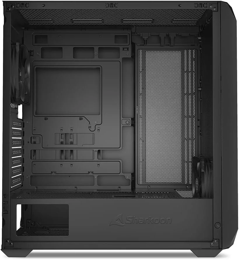 Корпус Sharkoon AK3 / ATX / BTF / USB-C / 2x120mm / без БЖ / Чорний, фото №5 Корпус Sharkoon AK3 / ATX / BTF / USB-C / 2x120mm / без БЖ / Чорний, фото №5
