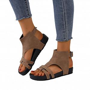 Женские Модные Плоские Сандалии Высокого Качества Ортопедические - Фото 1