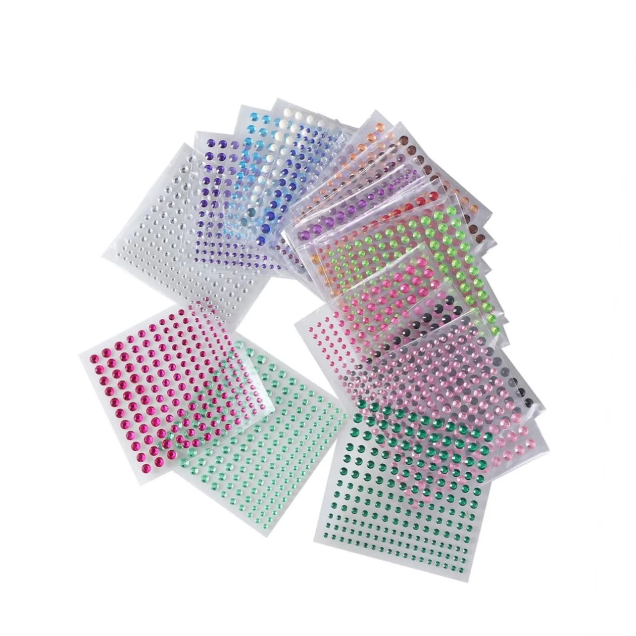 Наклейки Стразы NUOBESTY для тела, лица, самоклеящиеся, акриловые, фото №1