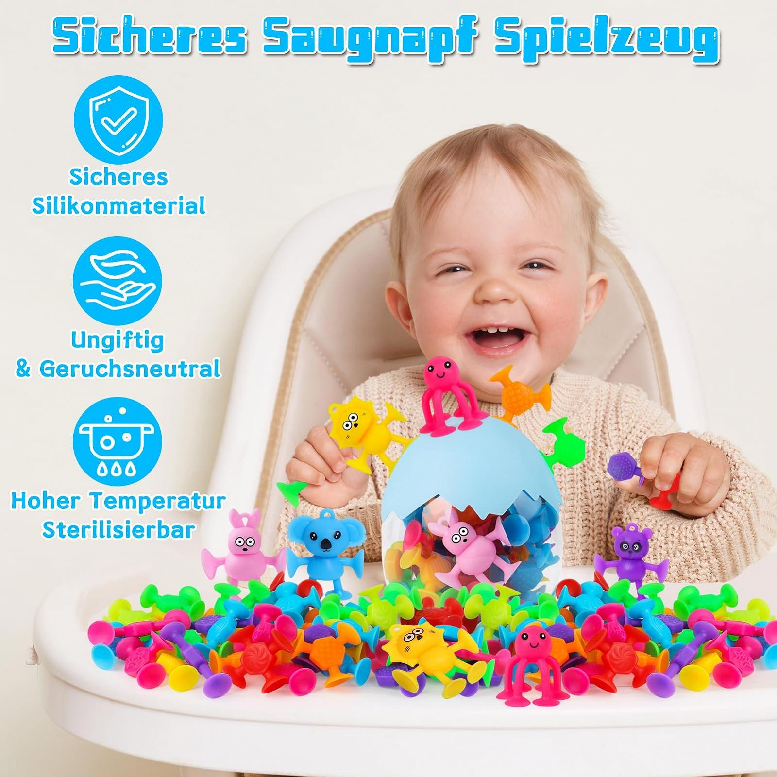 Игрушка с присосками Упаковка из 40 штук, Монтессори-игрушка, фото №5