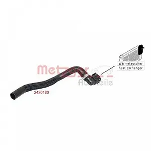 Шланг радіатора METZGER 2420180 для OPEL synthetic.ua - Фото 1