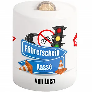 Скарбничка Driving Licence Cashier керамічна персональна на водійські права з іменем - Фото 1