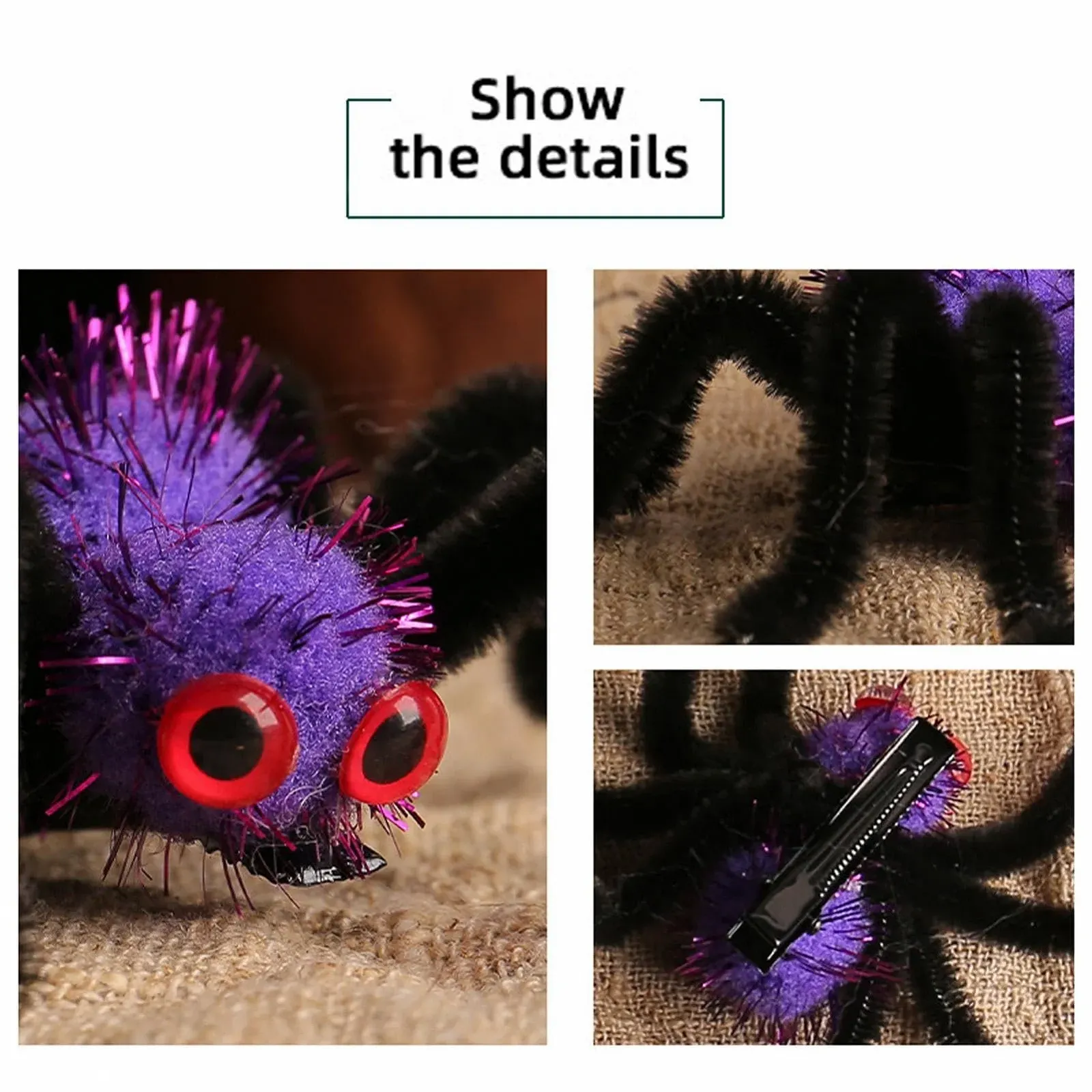 Заколка для волос Паук Bexdug Halloween, шпильки для волос - шпильки для волос Паук Halloween - заколки для волос Паук, портативные аксессуары для укладки волос для женщин, семьи, девочек, фото №5 Заколка для волос Паук Bexdug Halloween, шпильки для волос - шпильки для волос Паук Halloween - заколки для волос Паук, портативные аксессуары для укладки волос для женщин, семьи, девочек, фото №5