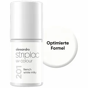 Гель-лак alessandro Striplac French White Milky Белый, 6.5 мл - Фото 1