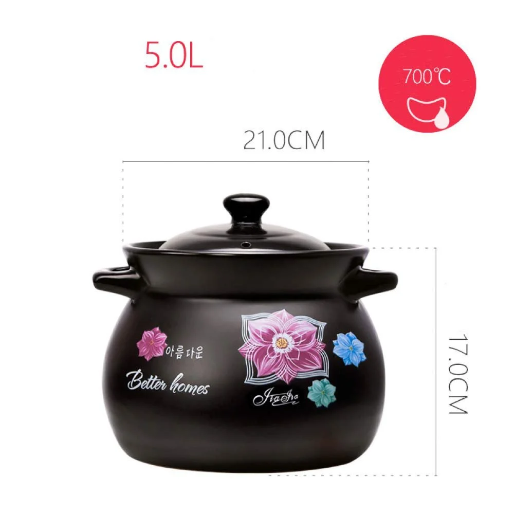 Керамічна каструля Pans для рамену та пасти термостійка з кришкою Чорна 5 л, фото №6 Керамічна каструля Pans для рамену та пасти термостійка з кришкою Чорна 5 л, фото №6