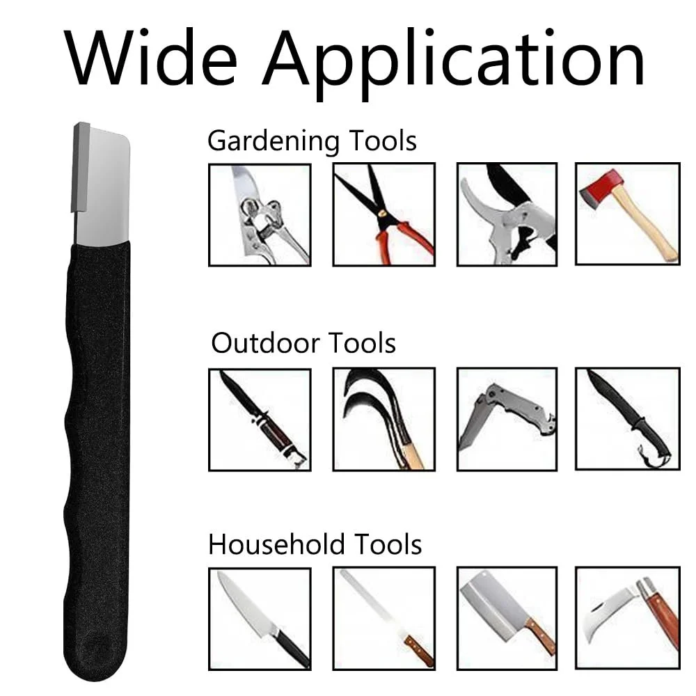 Точилка для сокир 4.21 x 0.47 дюйма з нековзним гумовим чохлом багатофункціональна, фото №6