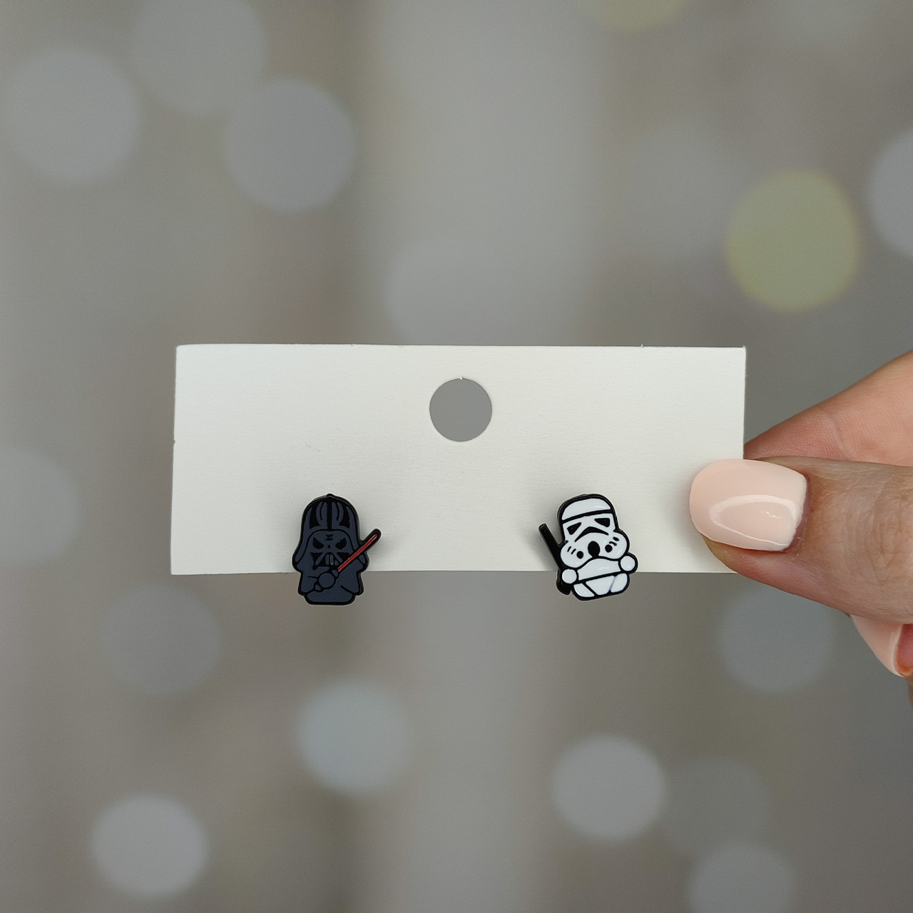 Сережки с персонажами Star Wars Штурмовик и Дарт Вейдер 1, фото №2