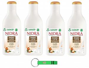Гель для душу Nidra Bagnolatte Nutriente з молочними протеїнами та аргановою олією 4 x 750 мл - Фото 1