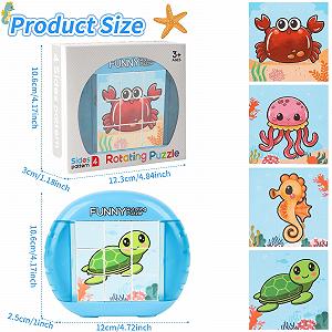 Пазл 3D 4-в-1 Montessori Sea Life 9 деталей synthetic.ua - Фото 1