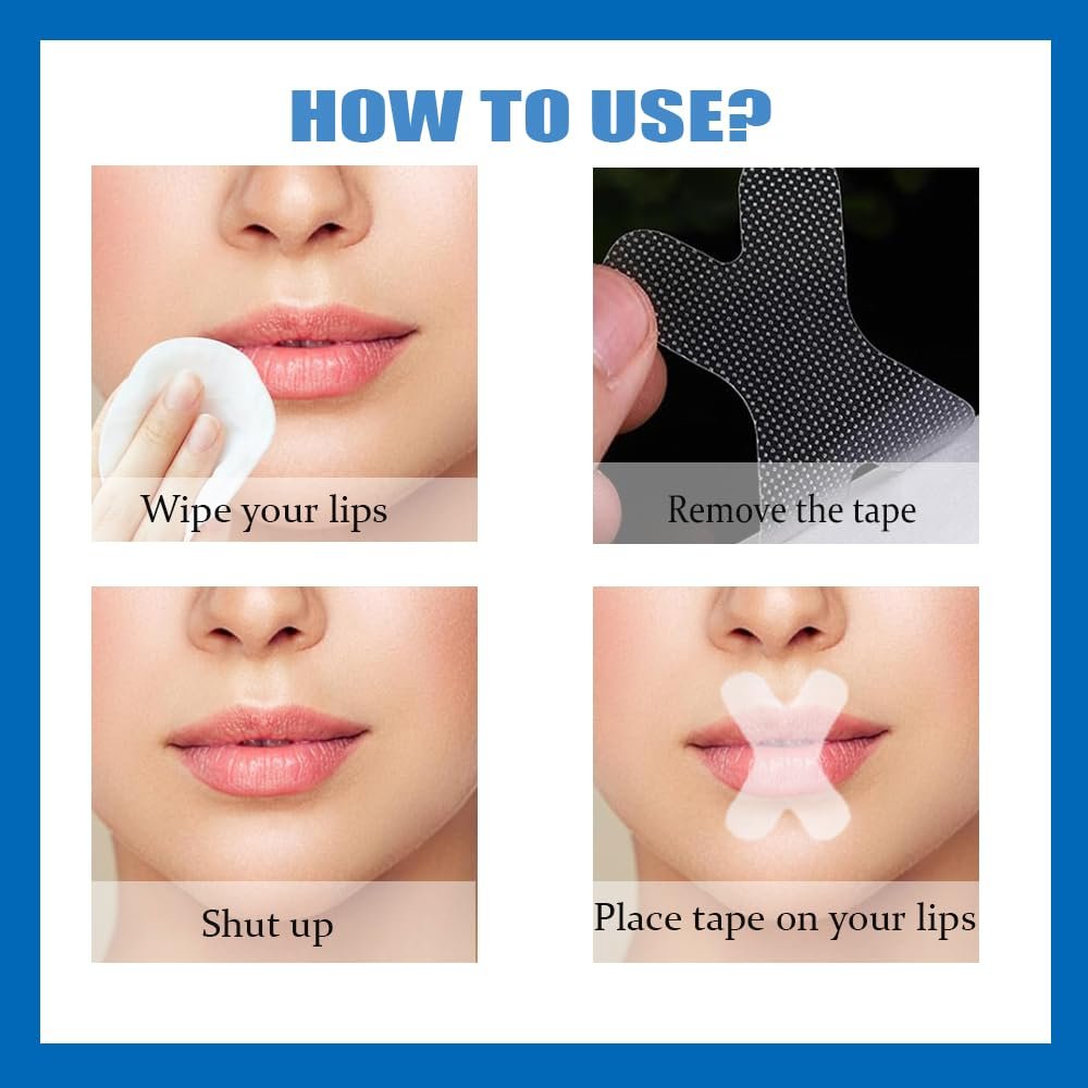 Смужки від хропіння, пачка 120 шт, ротовий пластир, для сну, покращує якість сну, фото №4