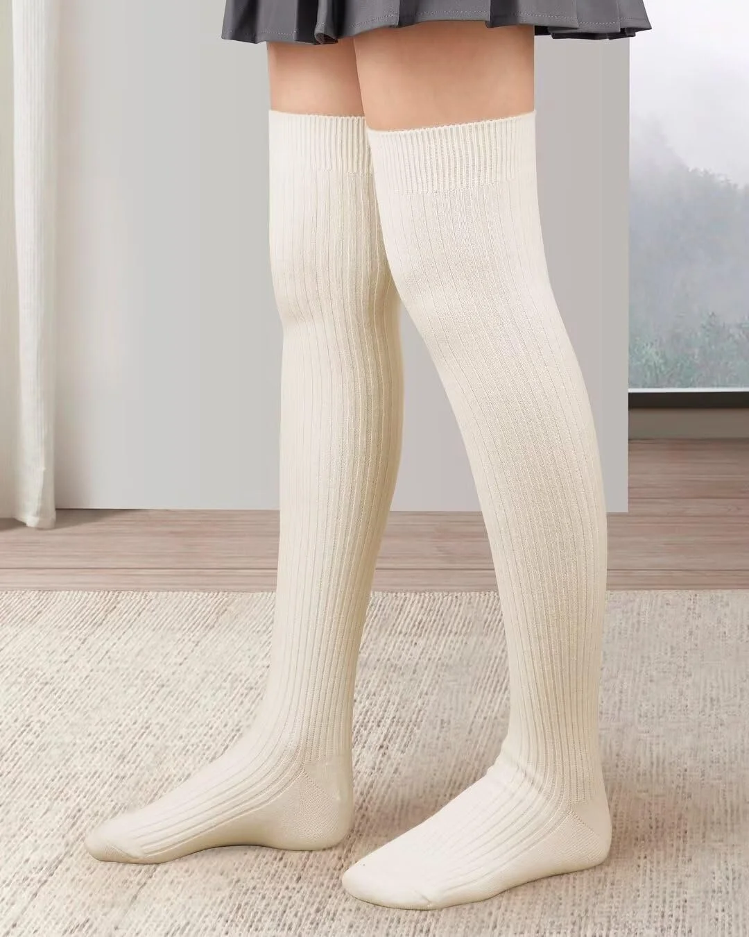 Женские очень длинные гольфы для девушек, теплые, осенне-зимние, один размер, фото №2 Женские очень длинные гольфы для девушек, теплые, осенне-зимние, один размер, фото №2