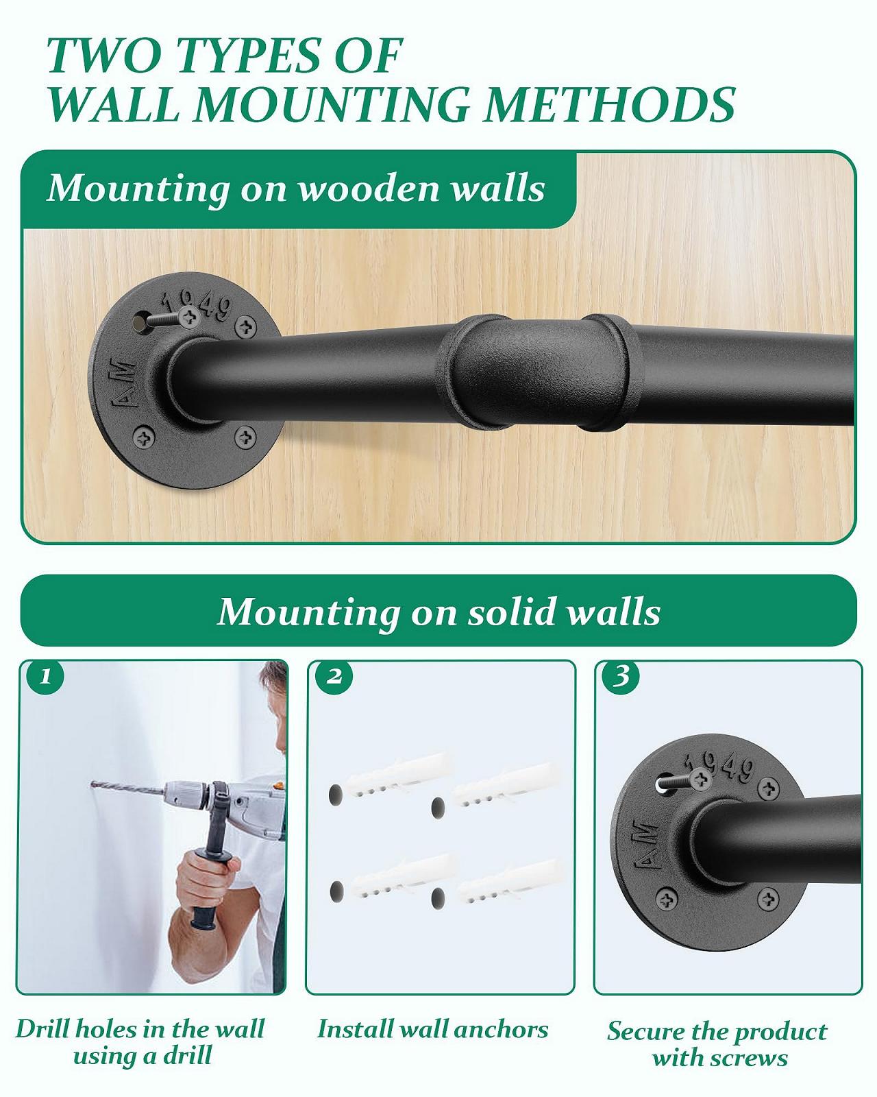Штанга для підвісних рослин SOFITORG 6 ланцюгів 167 см металева чорна, фото №7 Штанга для підвісних рослин SOFITORG 6 ланцюгів 167 см металева чорна, фото №7