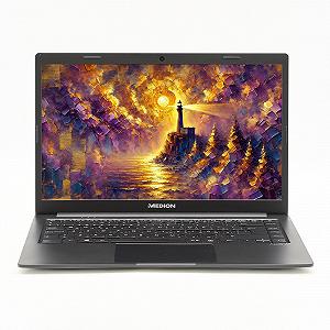 Ноутбук 14" Medion (Lenovo Group) Akoya E4251 Intel RAM 8 ГБ SSD 128 ГБ Intel Graphics IPS FullHD Метал Win10 (4460) - Фото 1