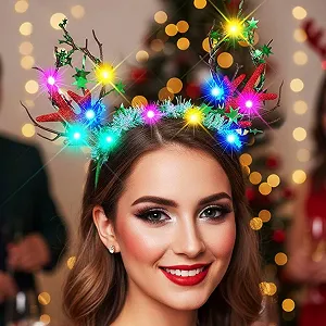 Різдвяна Обруч на голову з LED Zoestar synthetic.ua - Фото 1