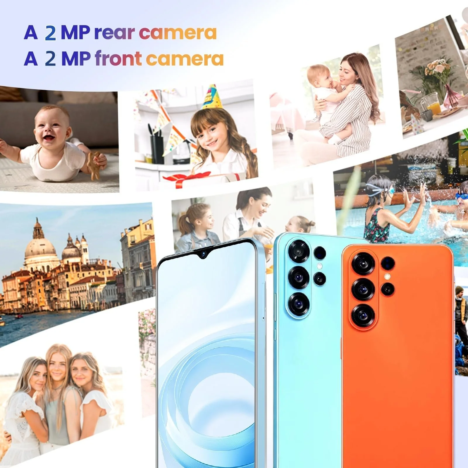 Смартфон 6.5" 1/16 ГБ 3G LTE 4-ядерный Blue, фото №4