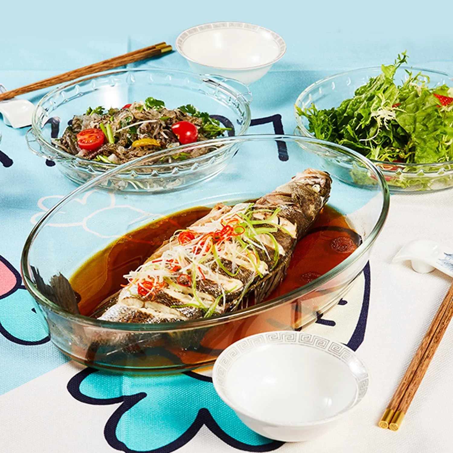 Форма для запікання овальна з кришкою Прозоре жаростійке боросилікатне скло, фото №4