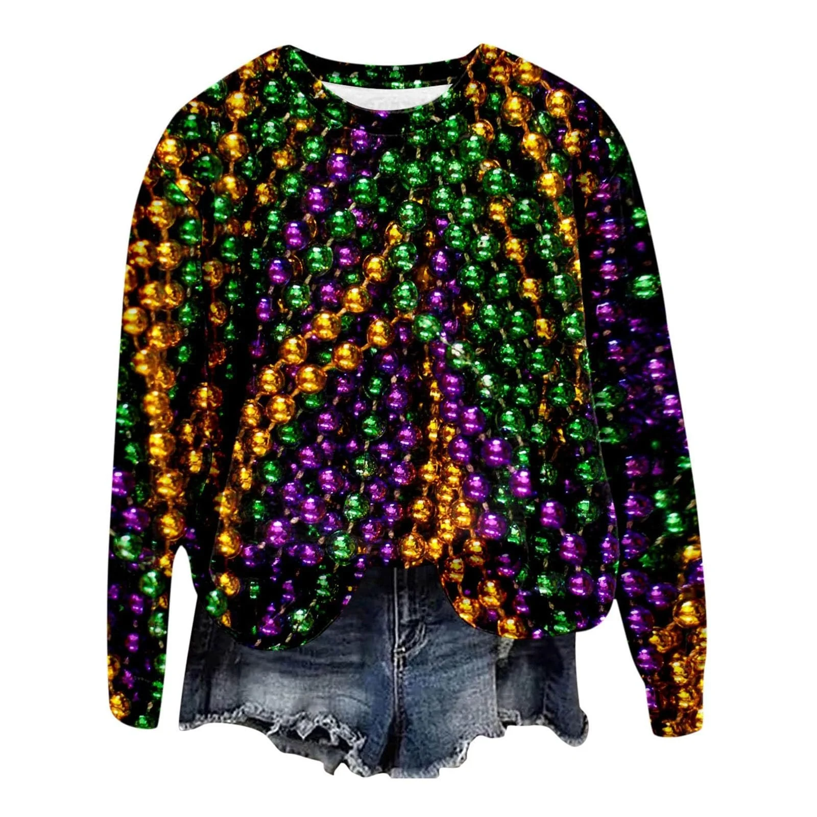 Женский свитшот 2024 с рисунком масок, одежда для вечеринок, карнавальная тематика 08, фото №7 Женский свитшот 2024 с рисунком масок, одежда для вечеринок, карнавальная тематика 08, фото №7