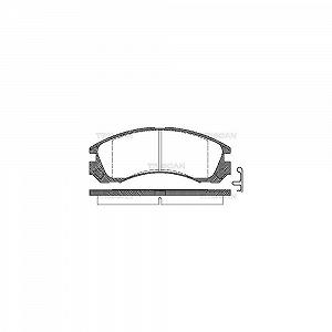 Комплект гальмівних колодок TRISCAN 8110 42013 для MITSUBISHI передня вісь - Фото 1