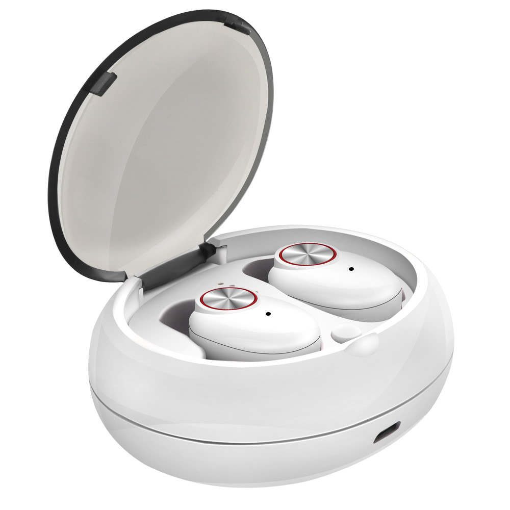 Бездротові навушники SUNROZ V5 TWS Bluetooth 5.0 Білий SUN3193, фото №1