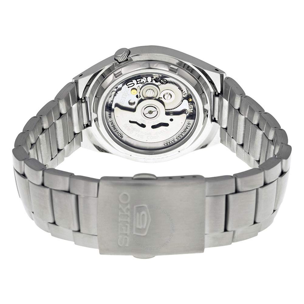 Чоловічий Автоматичний Годинник Seiko 5 SNK601K1, Сріблястий циферблат, Сріблястий браслет з нержавіючої сталі, фото №2