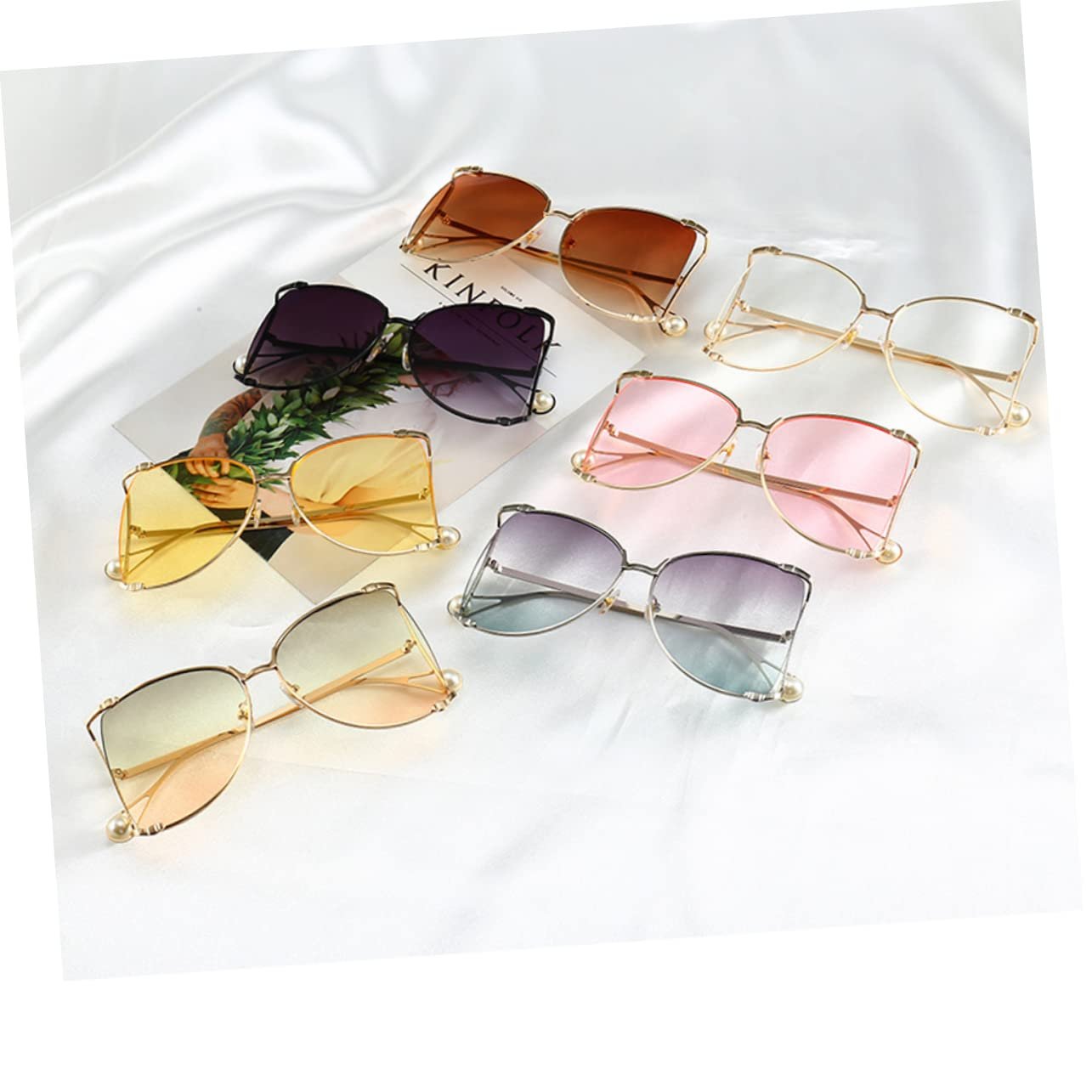 Сонцезахисні окуляри Круглі PACKOVE 2St Модні кольори, фото №8