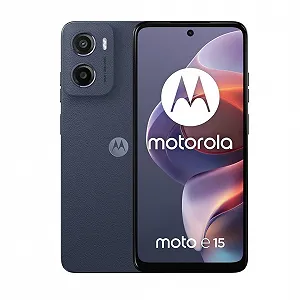 Смартфон Motorola Moto E15 6.67 дюйма Double SIM 64 GB Blue Denim synthetic.ua - Фото 1